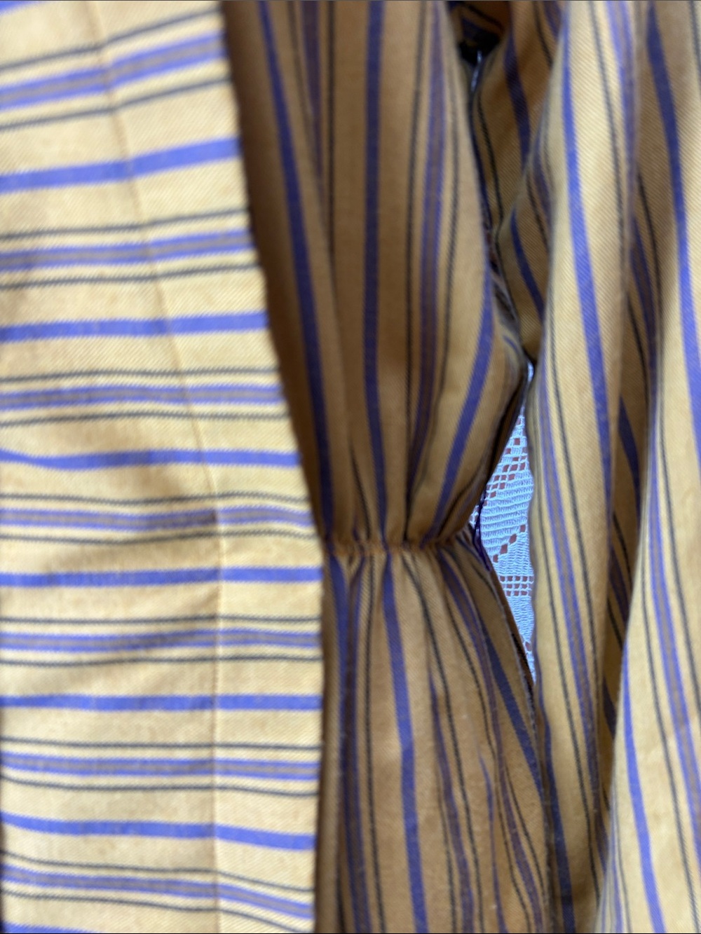 Vintage 1970s Above Cherish Striped Midi Dress – Petite - Picture 4 of 9